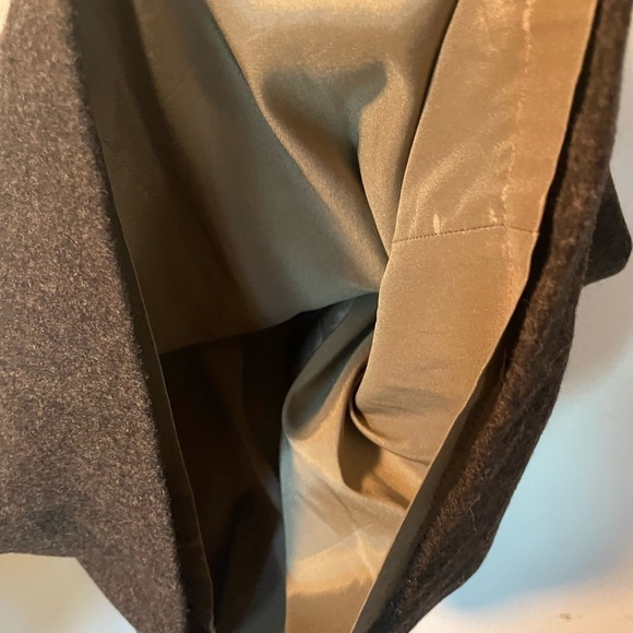 VTG Rene Lezard Gray Sleeveless Tie Waist Wool Dress - Picture 3 of 5